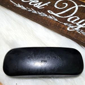 Celine Dion Eyes Glasses Case Black